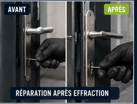 Réparation après effraction à Thorigny-sur-Marne — serrurier (avant / après)